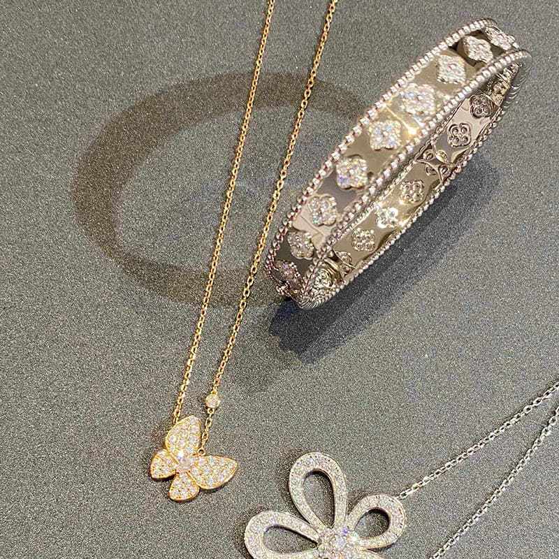Two Butterfly Necklace