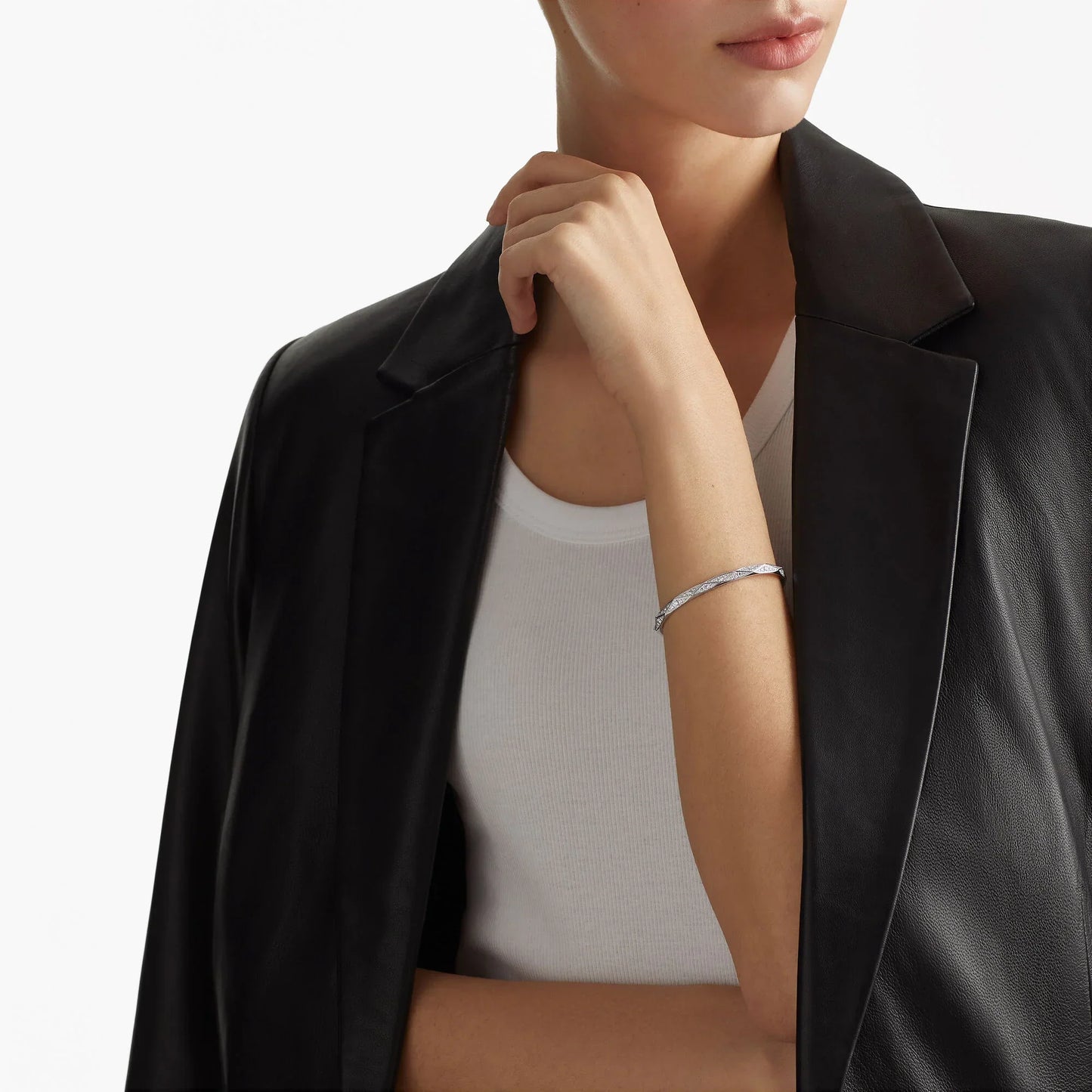 Laurence Signature Pavé Diamond Bangle