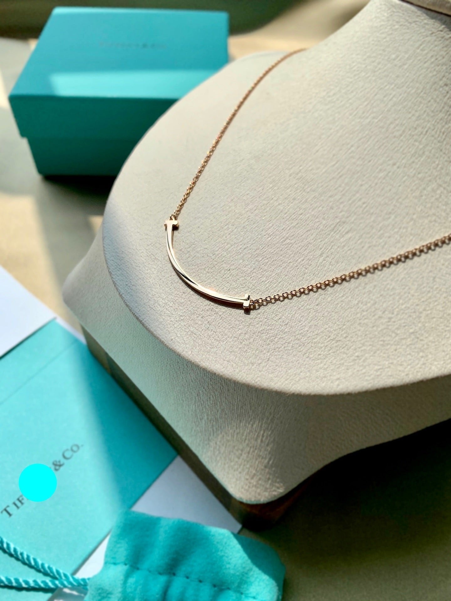 T Smile Pendant Necklace