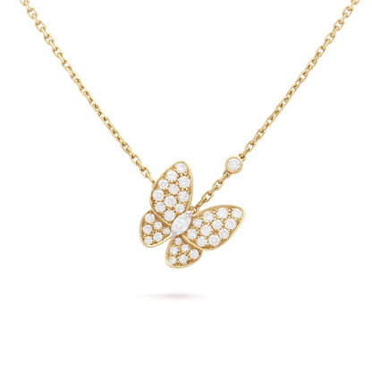 Two Butterfly Necklace