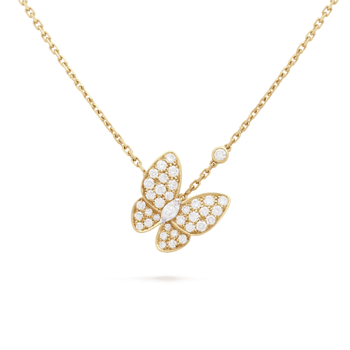 Two Butterfly Necklace