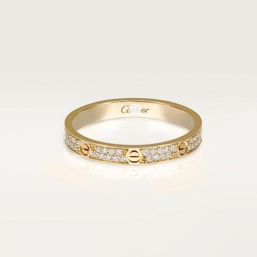 Love Diamond-Paved 2.6mm Ring