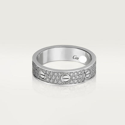 Love Diamond-Paved 5mm Ring