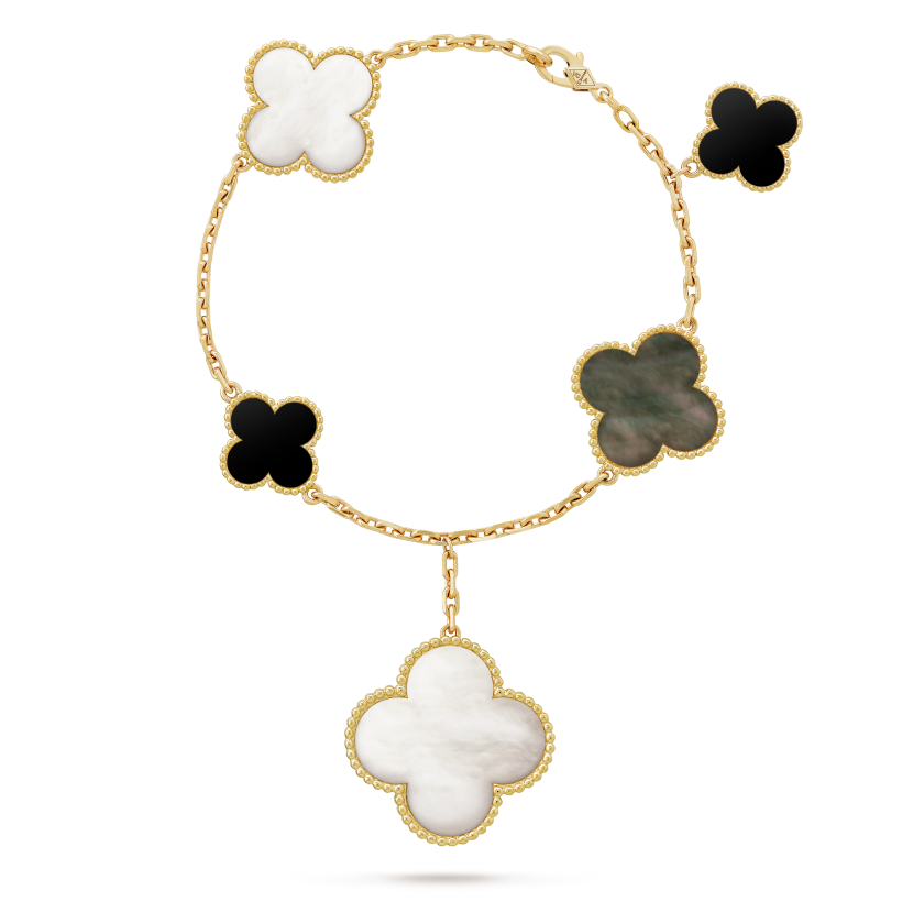 Magic Alhambra Five Motifs Clover Bracelet