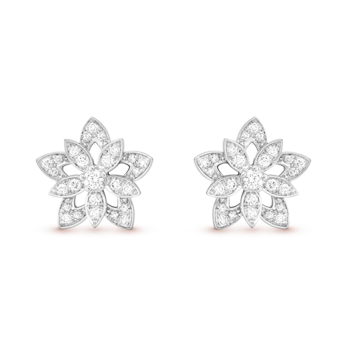Lotus Openwork Earrings