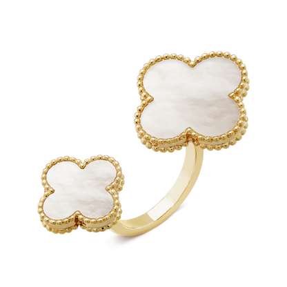 Magic Alhambra Mother Of Pearls Clover Ring