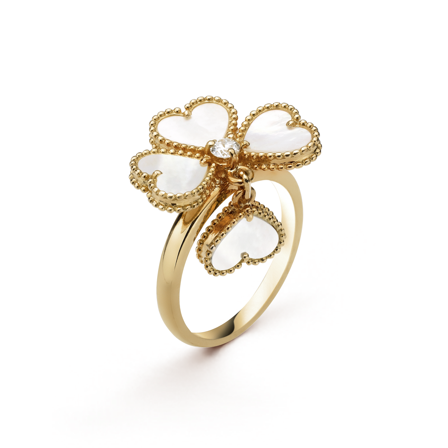 Sweet Alhambra Effeuillage Pearls Ring