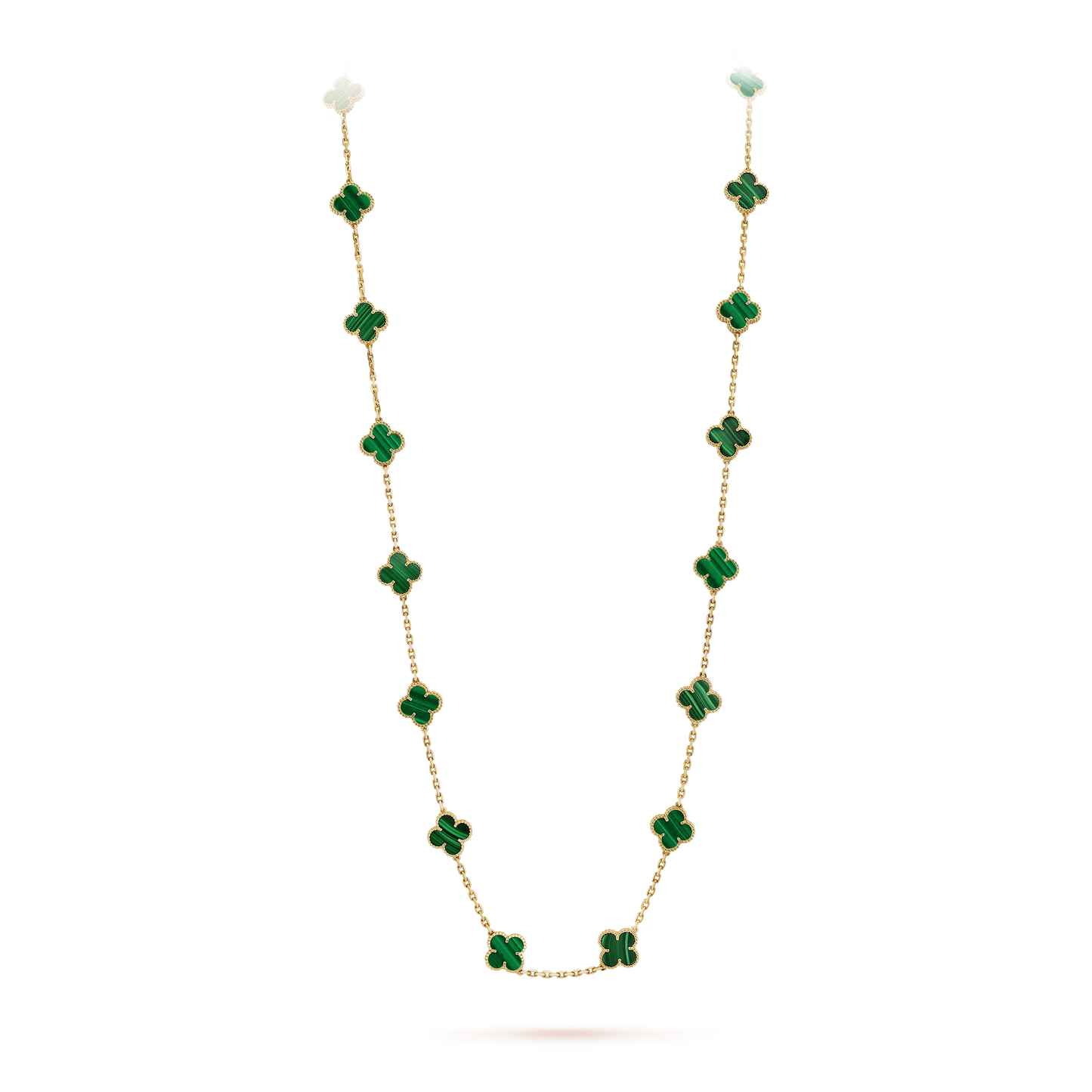 Vintage Alhambra 20 Motifs Long Necklace