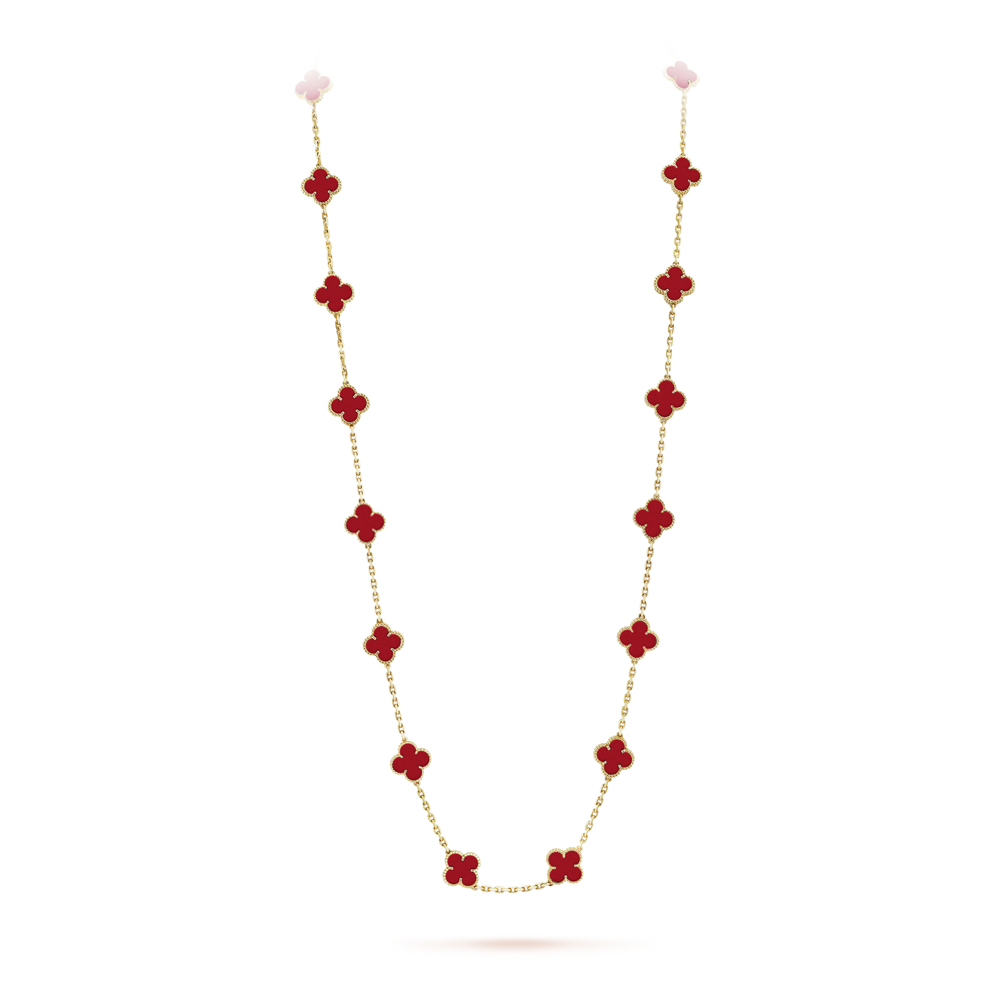 Vintage Alhambra 20 Motifs Long Necklace