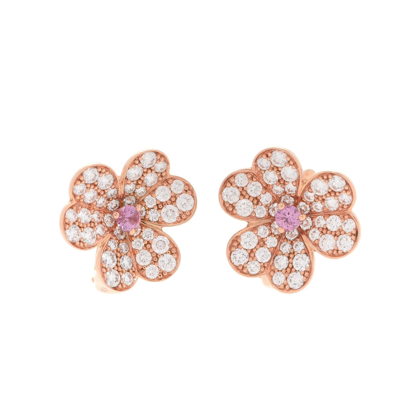 Frivole Pink Sapphire Earrings