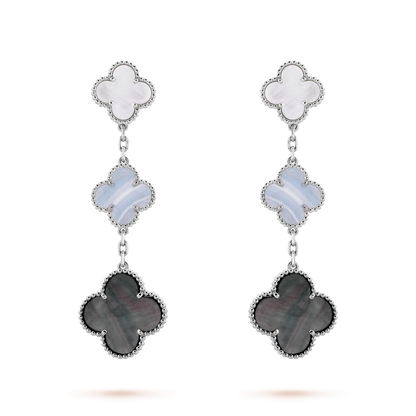 Magic Alhambra Three Motifs Earrings