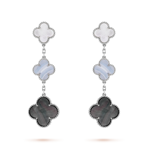 Magic Alhambra Three Motifs Earrings