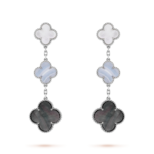 Magic Alhambra Three Motifs Earrings
