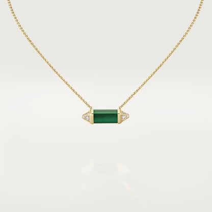 Les Berlingots De Malachite Necklace