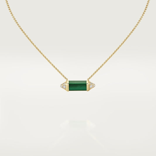 Les Berlingots De Malachite Necklace