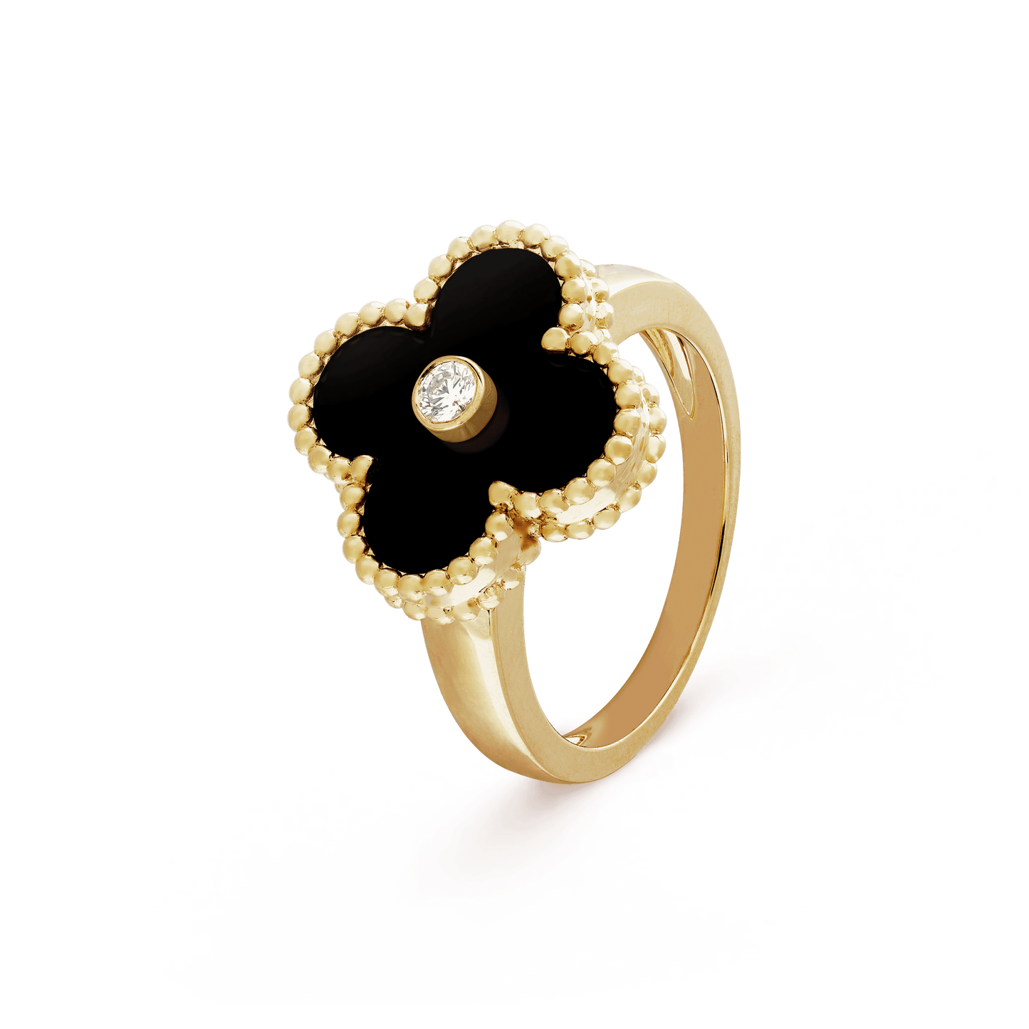 Vintage Alhambra Black Ring