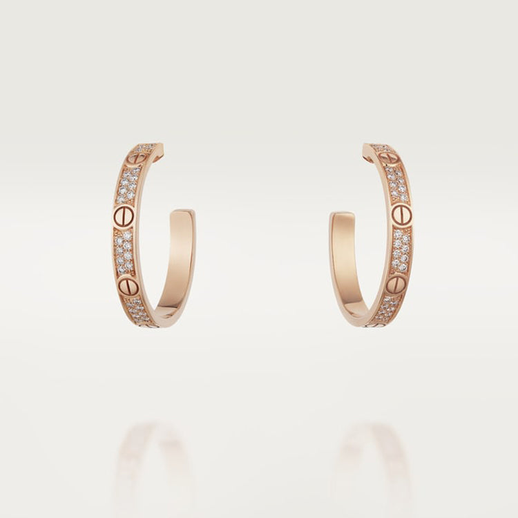 Love Pave Diamonds Earrings