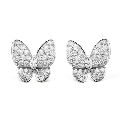 Two Butterfly Diamonds Earrings