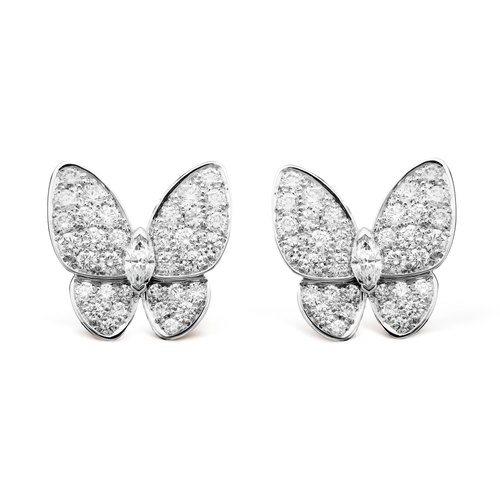 Two Butterfly Diamonds Earrings