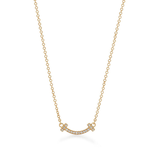 T Small Diamond Pendant Necklace