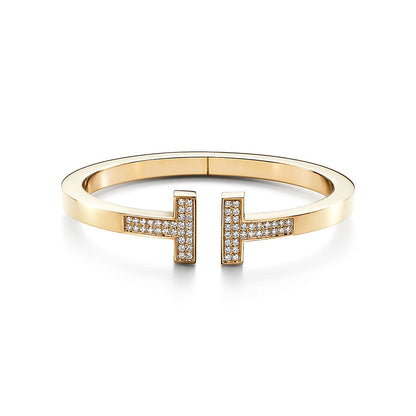 T Diamond Square Bracelet