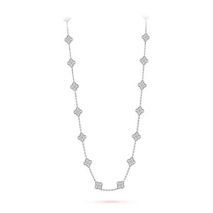 Vintage Alhambra 20 Motifs Long Necklace