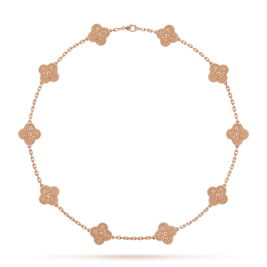Vintage Alhambra 10 Motifs Necklace
