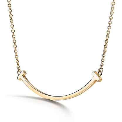 T Smile Pendant Necklace