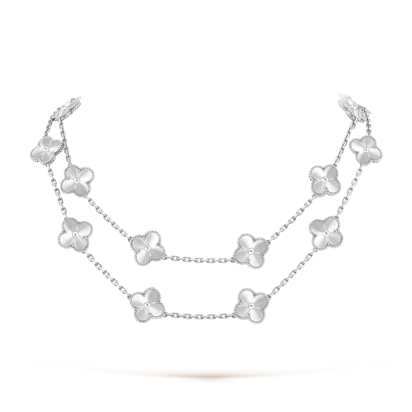 Vintage Alhambra 20 Motifs Long Necklace