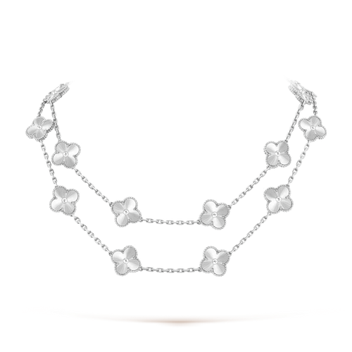 Vintage Alhambra 20 Motifs Long Necklace