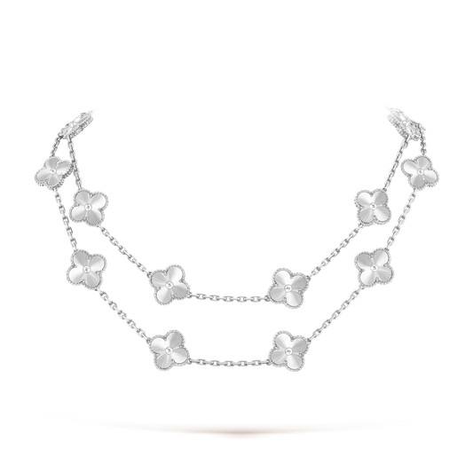 Vintage Alhambra 20 Motifs Long Necklace