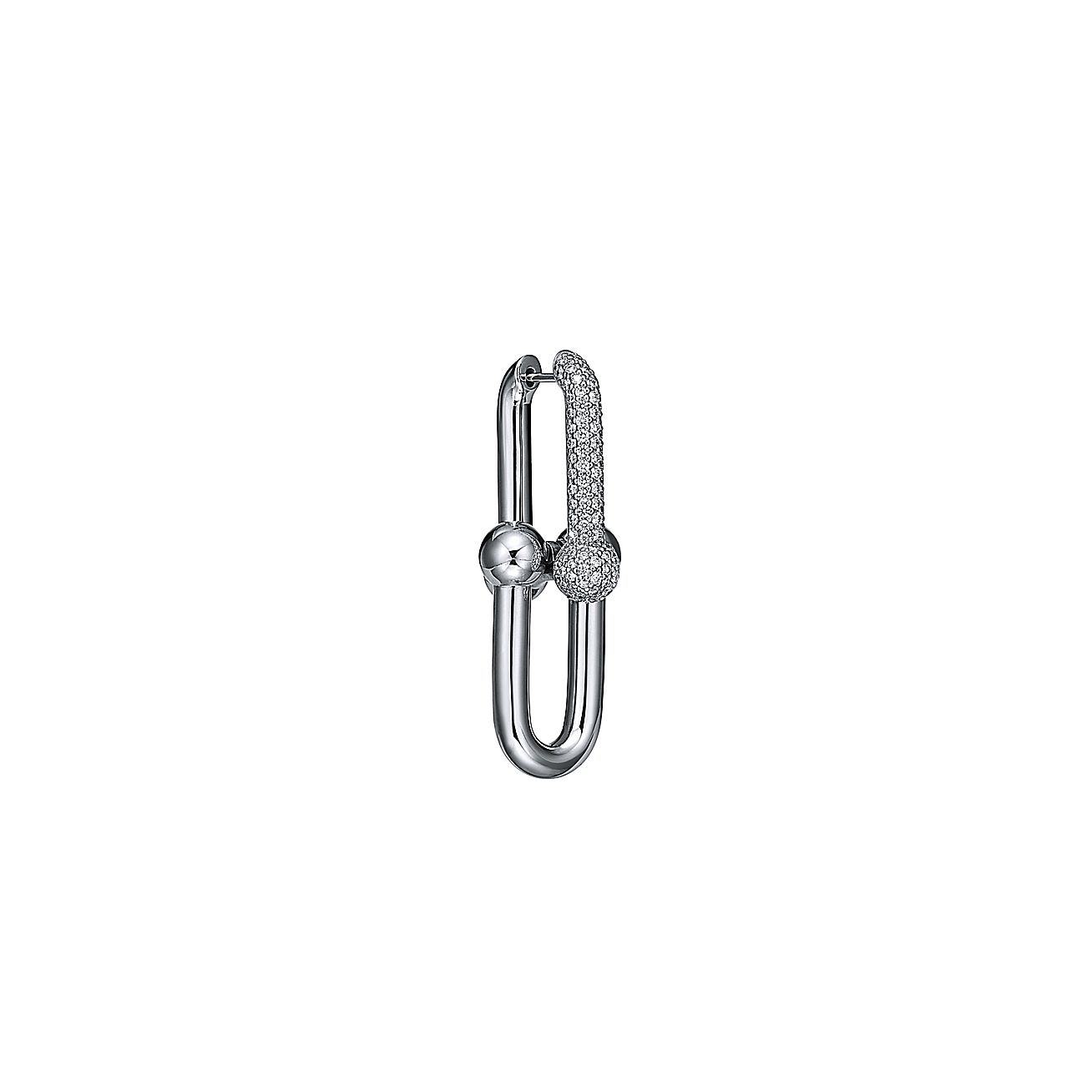 T HardWear Large Link Diamonds Earrings