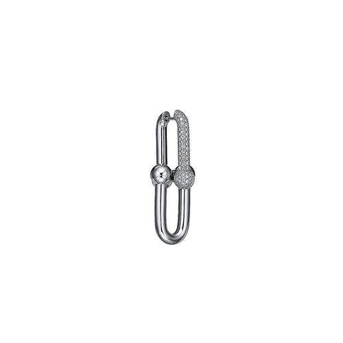 T HardWear Large Link Diamonds Earrings