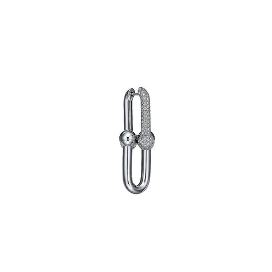 T HardWear Large Link Diamonds Earrings