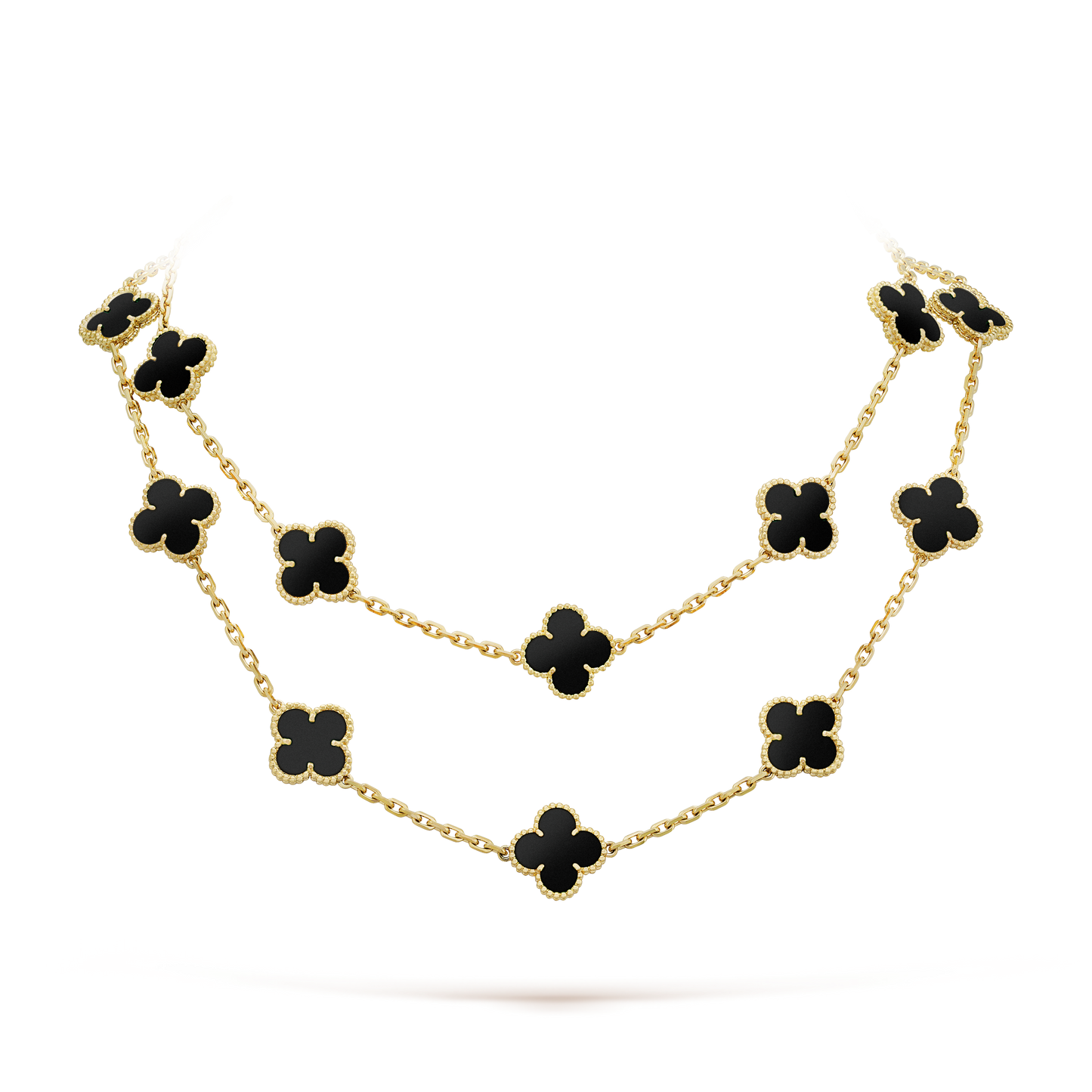 Vintage Alhambra 20 Motifs Long Necklace