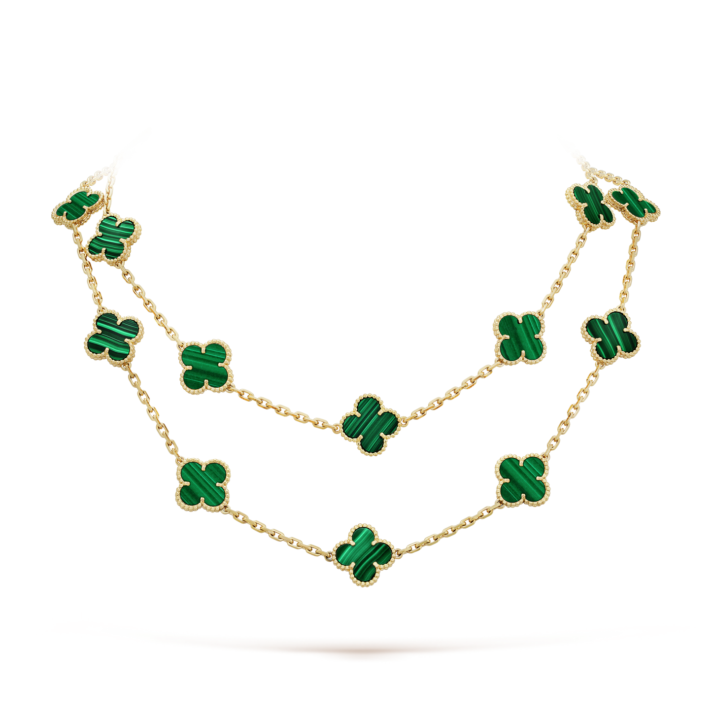 Vintage Alhambra 20 Motifs Long Necklace