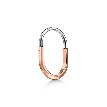 T Lock Diamond Earrings