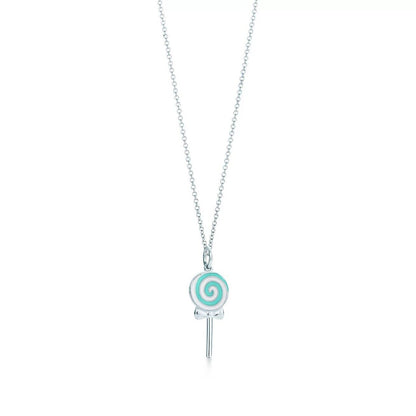 T Lollipop Charm Chain Necklace