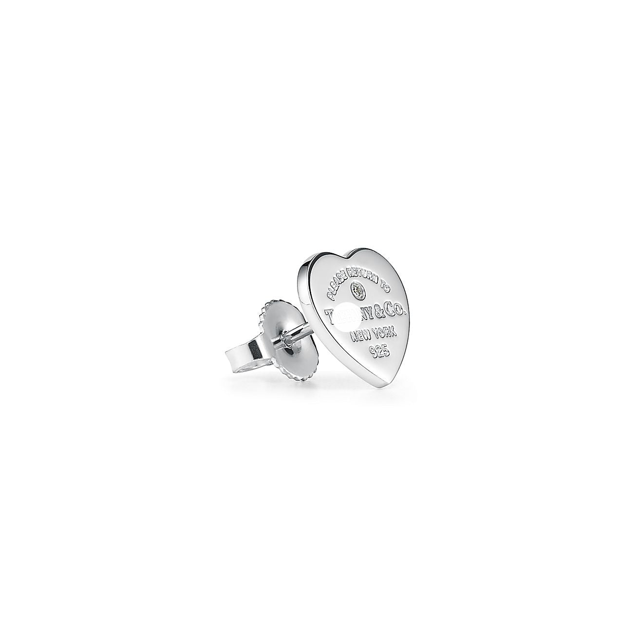 Return to Blue Heart Earrings