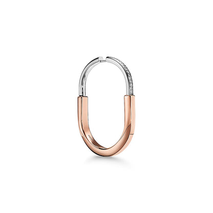T Lock Diamond Earrings