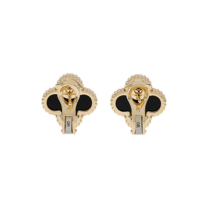 Vintage Alhambra Black Earrings