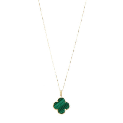 Magic Alhambra Malachite Necklace