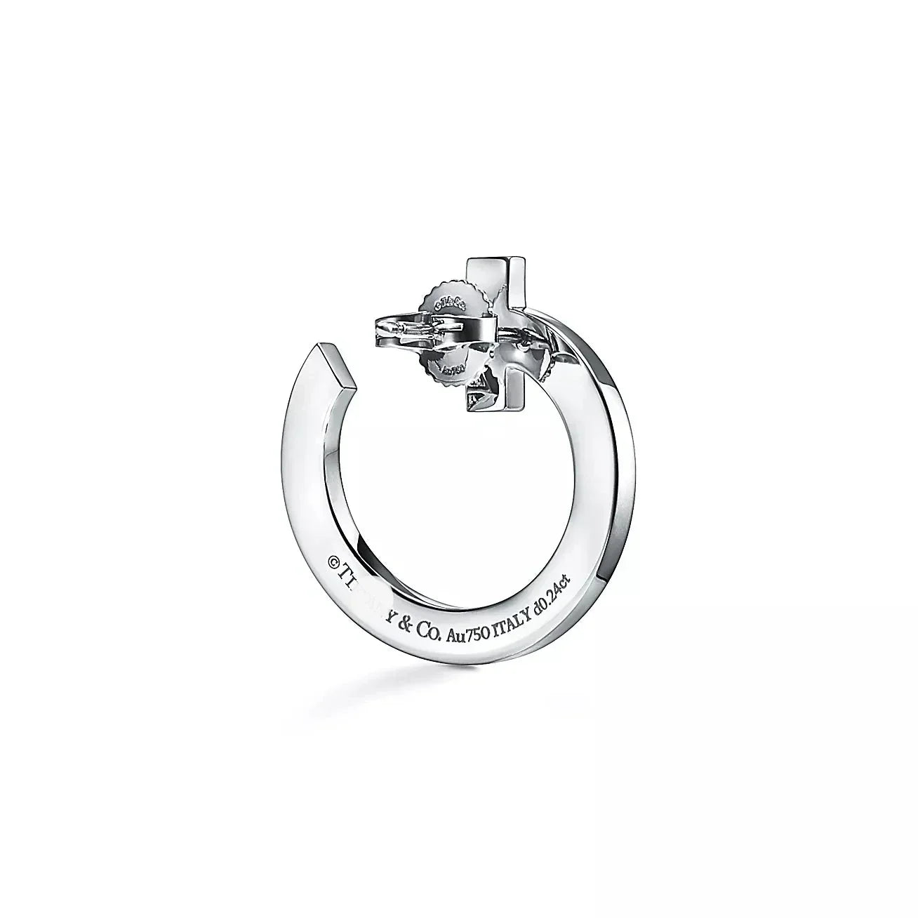 T T1 Open Hoop Earrings