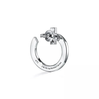 T T1 Open Hoop Earrings