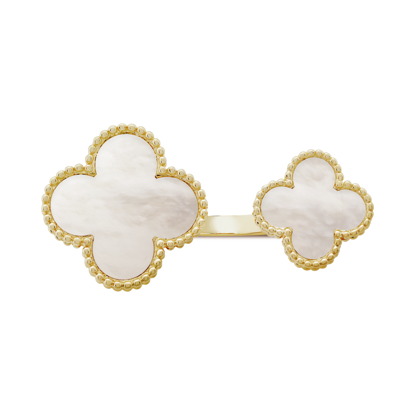 Magic Alhambra Mother Of Pearls Clover Ring