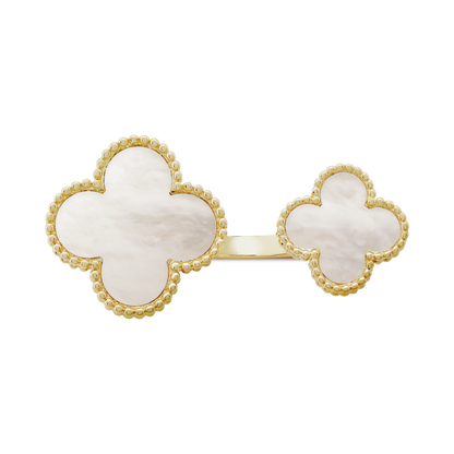 Magic Alhambra Mother Of Pearls Clover Ring
