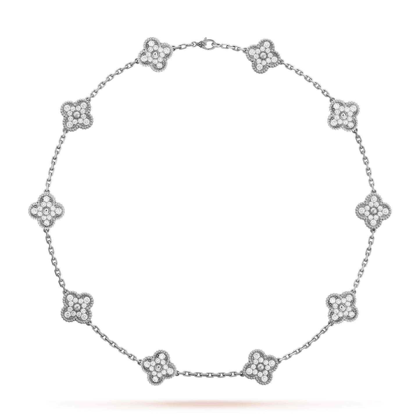 Vintage Alhambra Diamonds 10 Motifs Necklace