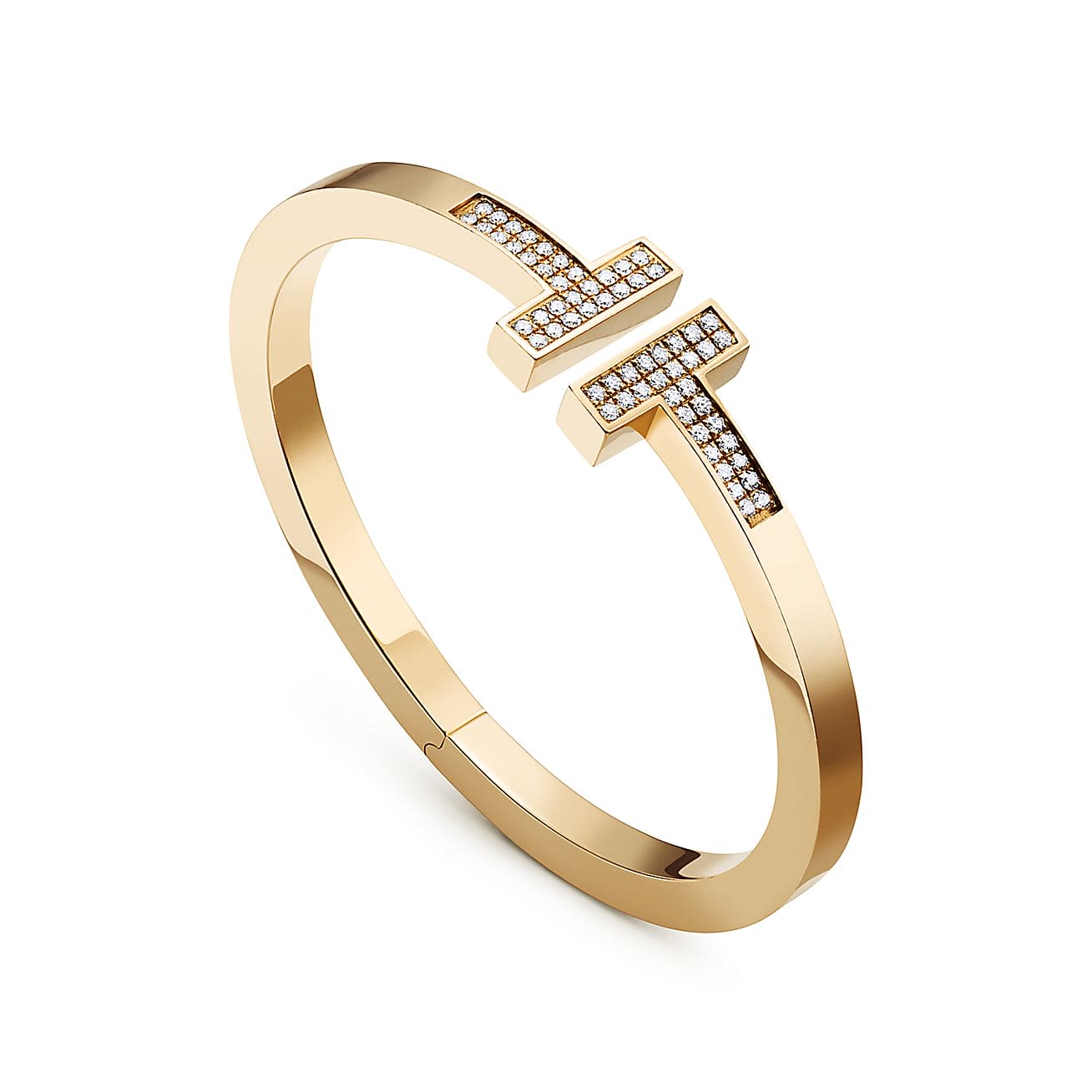 T Diamond Square Bracelet