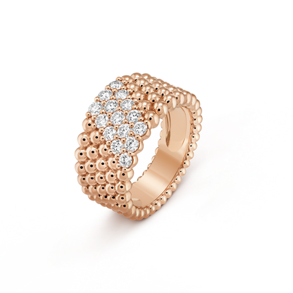 Perlée Diamonds Five Rows Ring
