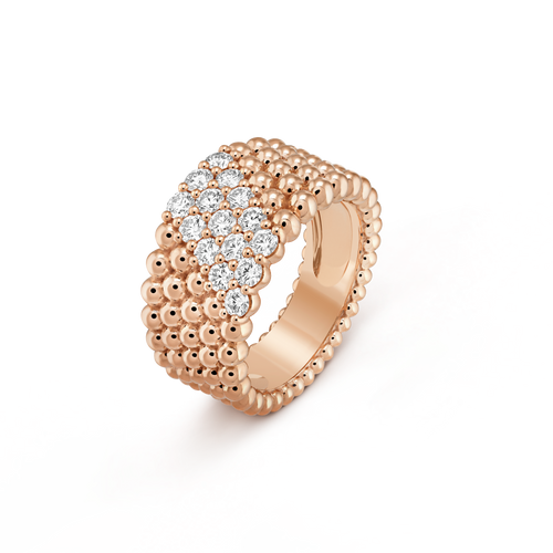 Perlée Diamonds Five Rows Ring